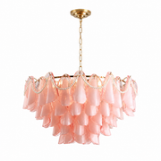 Gildessa Petal Murano-Style Glass Chandelier — detail view 3