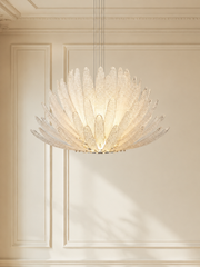 Silvaris Bloom Murano-Style Glass Chandelier — detail view 3