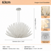 Silvaris Bloom Murano-Style Glass Chandelier — detail view 6