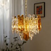 Auralith Facet Murano-Style Glass Chandelier — detail view 2