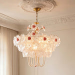 Floracene Arbor Murano-Style Glass Chandelier — detail view 3