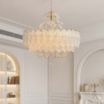 Sylvarenne Leaf Murano-Style Glass Chandelier — detail view 2