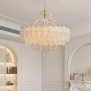 Sylvarenne Leaf Murano-Style Glass Chandelier — detail view 2