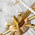 Sylvarenne Leaf Murano-Style Glass Chandelier — detail view 4