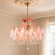 Lysendra Garland Murano-Style Glass Chandelier — detail view 2