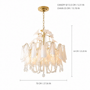 Lysendra Garland Murano-Style Glass Chandelier — detail view 5