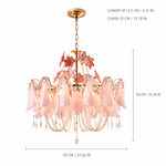 Lysendra Garland Murano-Style Glass Chandelier — detail view 6