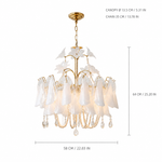 Lysendra Garland Murano-Style Glass Chandelier — detail view 7