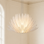 Orelisse Orchid Murano-Style Glass Chandelier — detail view 2