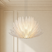 Orelisse Orchid Murano-Style Glass Chandelier — detail view 3