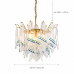 Maravelle Current Murano-Style Glass Chandelier — detail view 6