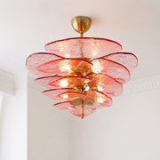 Elavine Canopy Murano-Style Glass Chandelier — detail view 2