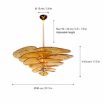 Elavine Canopy Murano-Style Glass Chandelier — detail view 11