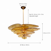 Elavine Canopy Murano-Style Glass Chandelier — detail view 12