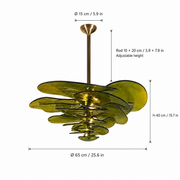 Elavine Canopy Murano-Style Glass Chandelier — detail view 14