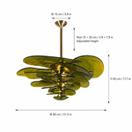 Elavine Canopy Murano-Style Glass Chandelier — detail view 15