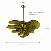 Elavine Canopy Murano-Style Glass Chandelier — detail view 16