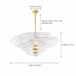 Elavine Canopy Murano-Style Glass Chandelier — detail view 18