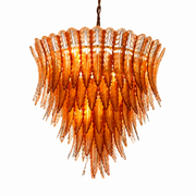 Velmora Feather Murano-Style Glass Chandelier — product view