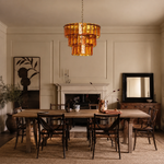 Ambrienne Tier Murano-Style Glass Chandelier — detail view 3
