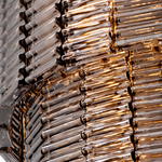 Varenzo Column Murano-Style Glass Chandelier — detail view 4